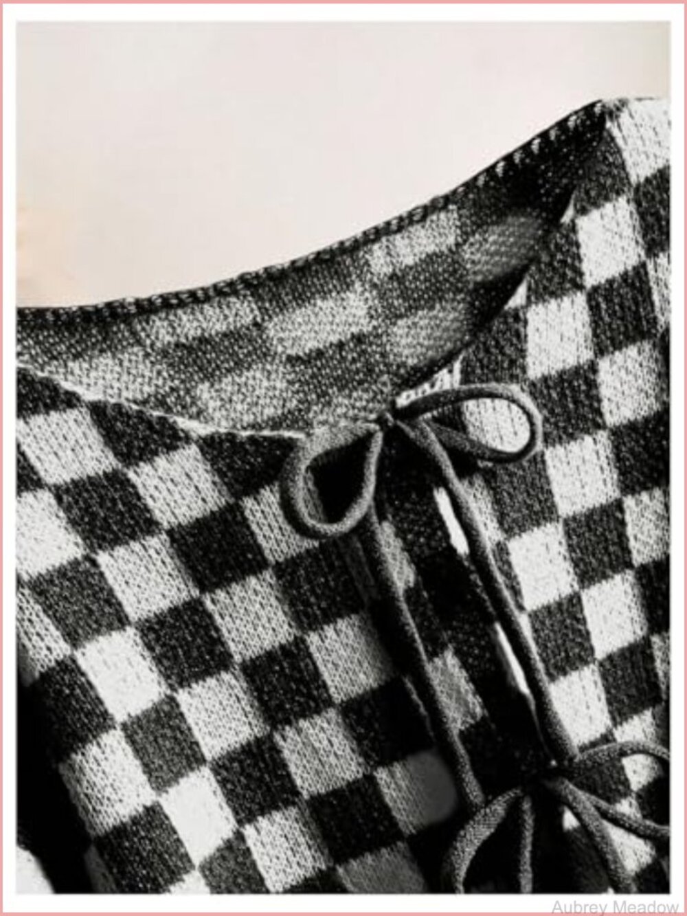 Plus Size Checkered Plaid Cardigan Cozy Knit Sweater Outerwear - Picture 4 of 6